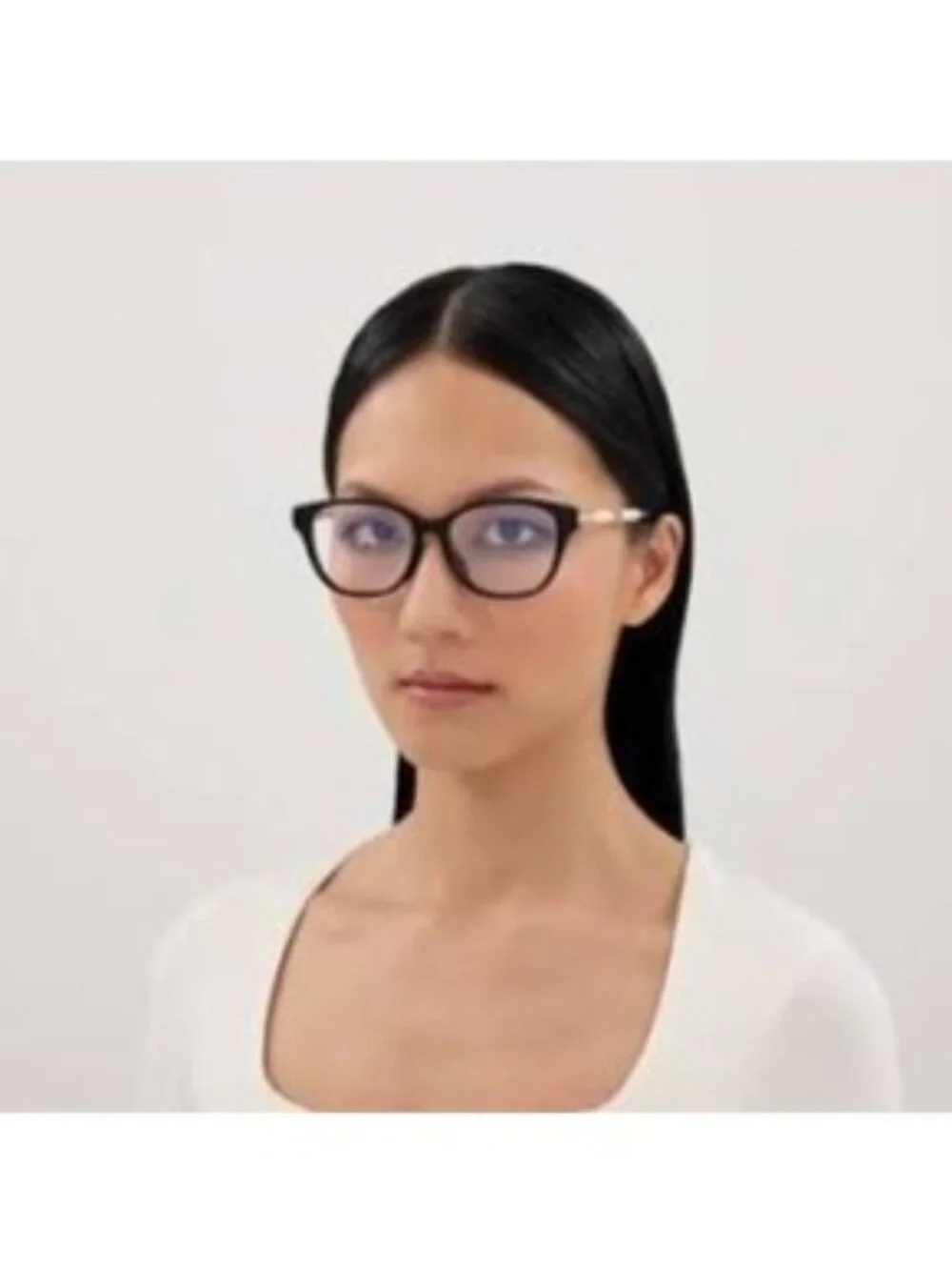Gucci GG1972OA 001 Eyeglasses Black / Gold 54mm Square Frame